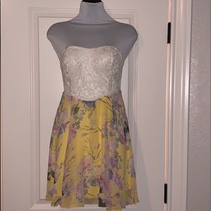 Just me size small strapless mini dress